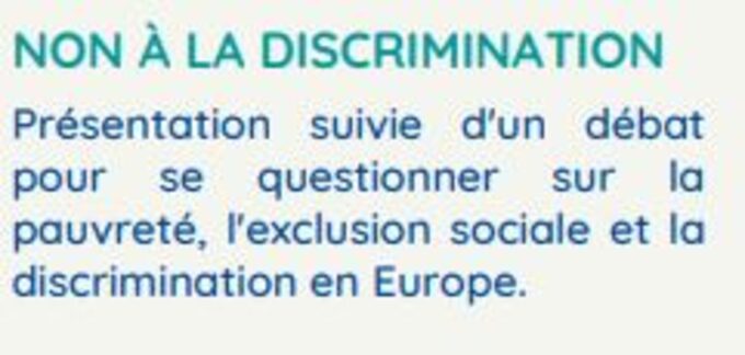 Non à la discrimination dans l'Union européenne.